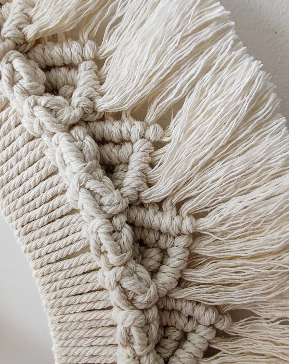 Espejo de macramé Sole