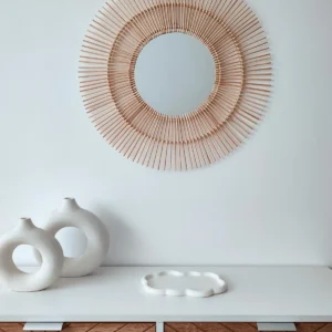 Espejo de madera modelo Sun.
