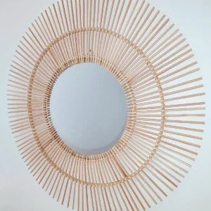Espejo de madera modelo Sun.